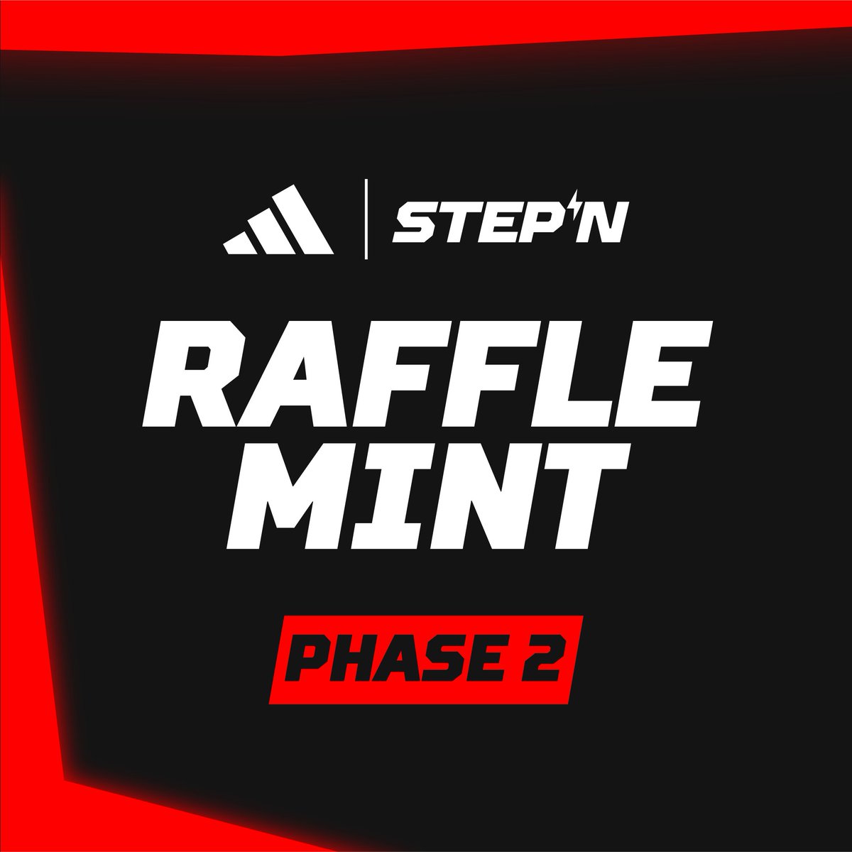 STEPN x adidas Raffle Mint is open to the public! 🔔

The exclusive access ended yesterday, and now everyone can enter!!

790 STEPN x <a href="/adidas/">adidas</a> Genesis Sneakers are up for grabs on mooar.com/rafflemint! 🔥

This raffle phase contains 4 unique Sneaker designs with four different