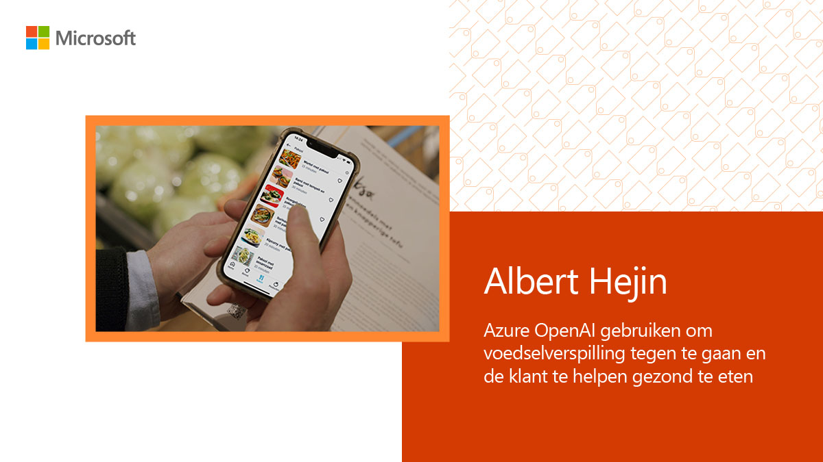 Ontdek hoe de Nederlandse supermarktketen Albert Hejin AI gebruikt om de klantervaring te verbeteren en voedselverspilling tegen te gaan. 

Lees het verhaal van de klant hier: msft.it/6012Y8Kzo