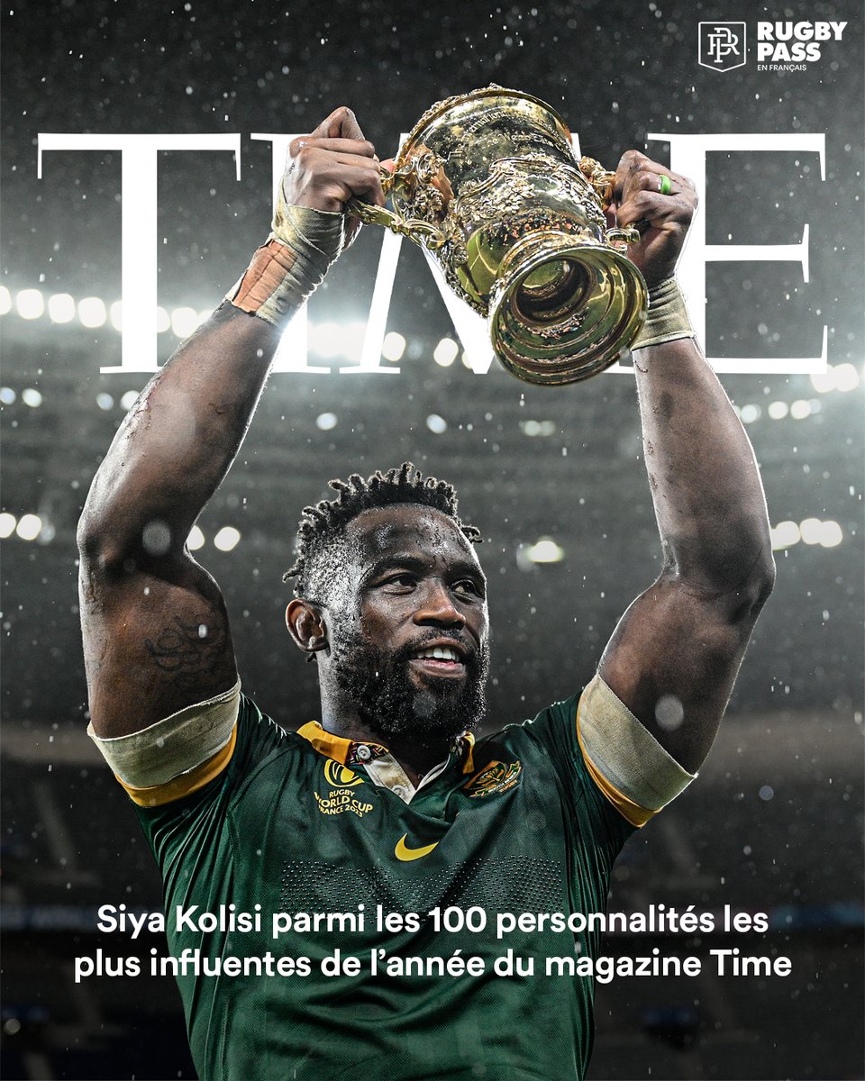 Le joueur du Racing 92 et le capitaine des Springboks nommé dans la célèbre « Time100 List » du magazine Time 🔥

Il est le 3ème joueur de rugby à recevoir cet honneur après Jonny Wilkinson en 2003 et Richie McCaw en 2011

#timemagazine