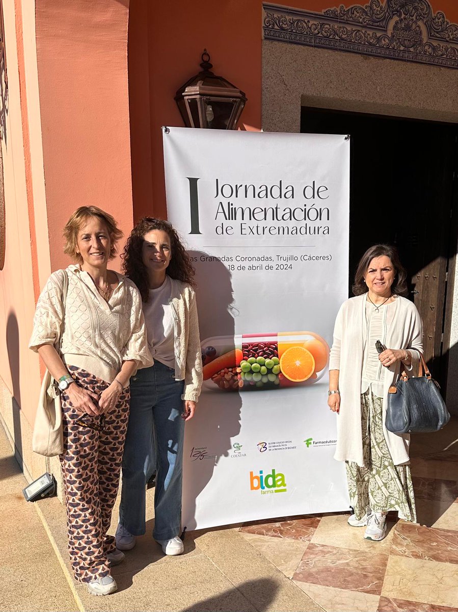 Estos días participamos en la I Jornada de #Alimentación de Extremadura Con ponencias de @AquilinoGarciaP @boticariagarcia Josep Antoni Tur de @COFBalears , @BkCuenca Carmen del Campo Arroyo del @COF_CiudadReal y @FerminJaraiz