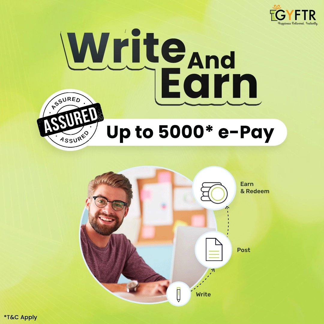 Turn your words into rewards with GyFTR's 'Write & Earn' program! Get ready to write, share, and earn with GyFTR! 📝💸 #WriteAndEarn #GyFTRRewards gftr.it/wne