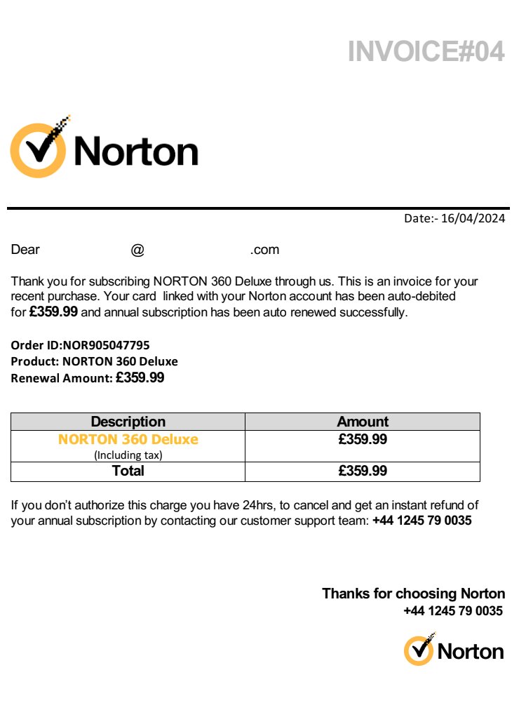 Norton call back scam📞 ☎️Fake Scam number: +44 1245 790035 Back in 2022 this number was used by a watch shop but it has been reissued to scammers using it for fraud⌚️