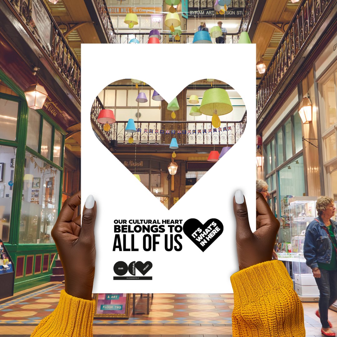 #OurCulturalHeartBelongsToAllOfUs 💙 Our Cultural Heart champions independents, providing a platform for national and global projects too🏪 The footfall increase in the heart of the town will provide support for Huddersfield’s already strong collection of businesses 🛍️