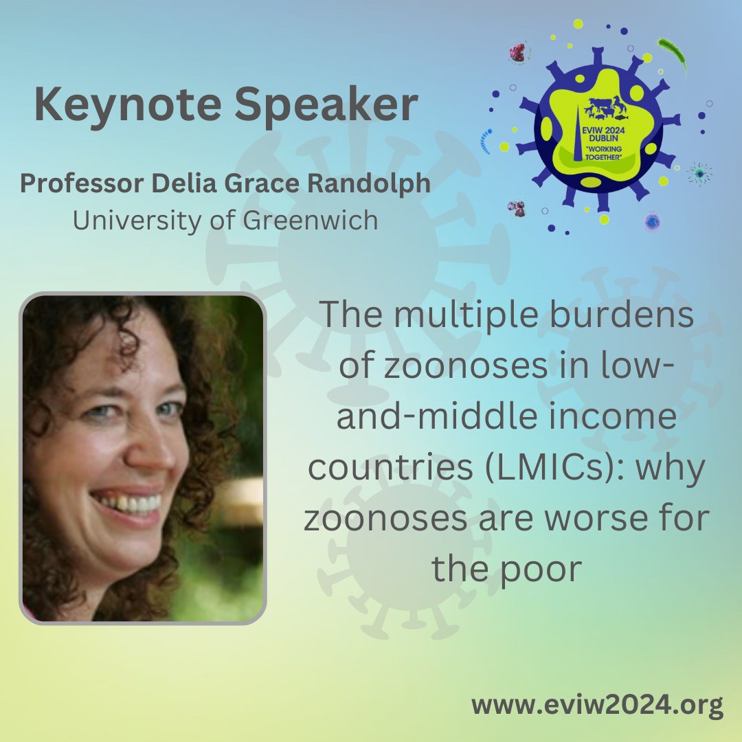 EVIW2024's tweet photo. Exciting news! 🎉Thrilled to announce Professor Delia Grace Randolph's abstract title for #EVIW2024! 🌍✨Haven't submitted your abstract yet? Don't miss this chance to showcase your research alongside esteemed speakers!  https://t.co/R3vdkS3jLZ #ECI2024 #OneHealth https://t.co/4XFcxFq3ph