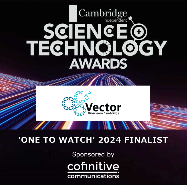 cofinitive (@cofinitive) on Twitter photo Proud to be sponsoring the One to Watch Award at the @cambridgeindy #SciTechAwards. Finalist <a href="/VectorBioCam/">Vector Bioscience Cambridge</a> is a machine-learning enabled, drug delivery platform focused on oncology, facilitating novel treatments that are currently undruggable Proud to be sponsoring the One to Watch Award at the @cambridgeindy #SciTechAwards. Finalist <a href="/VectorBioCam/">Vector Bioscience Cambridge</a> is a machine-learning enabled, drug delivery platform focused on oncology, facilitating novel treatments that are currently undruggable