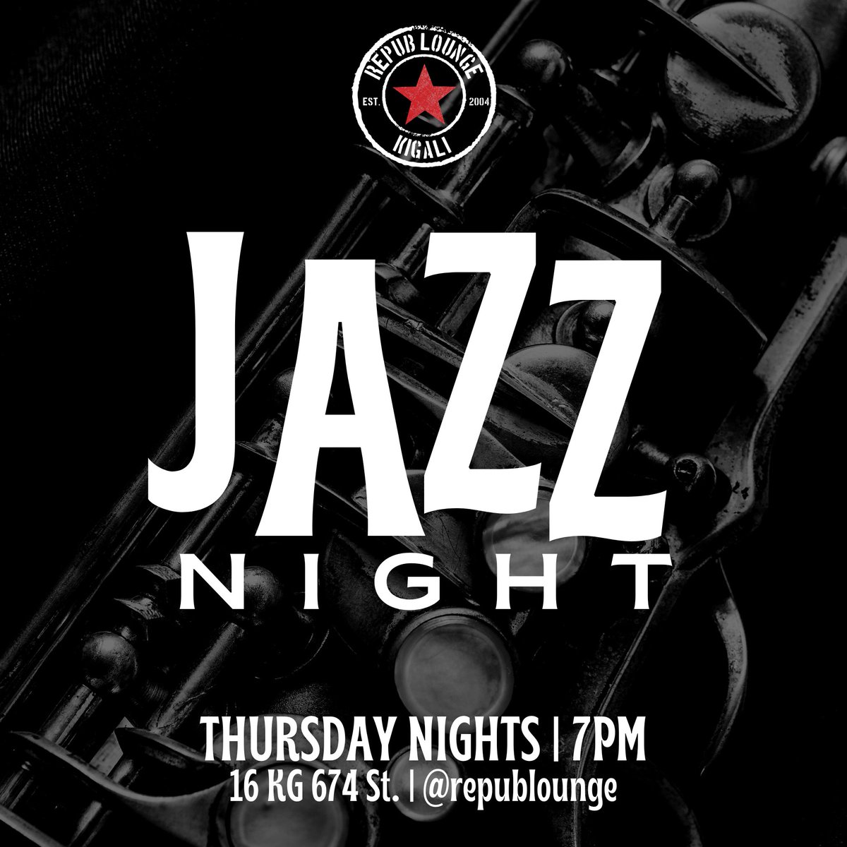 Tonight is everyone's favorite night @ Repub -- Jazz Night 🎷🎹! Come through! #Kigali #LiveMusic #my250