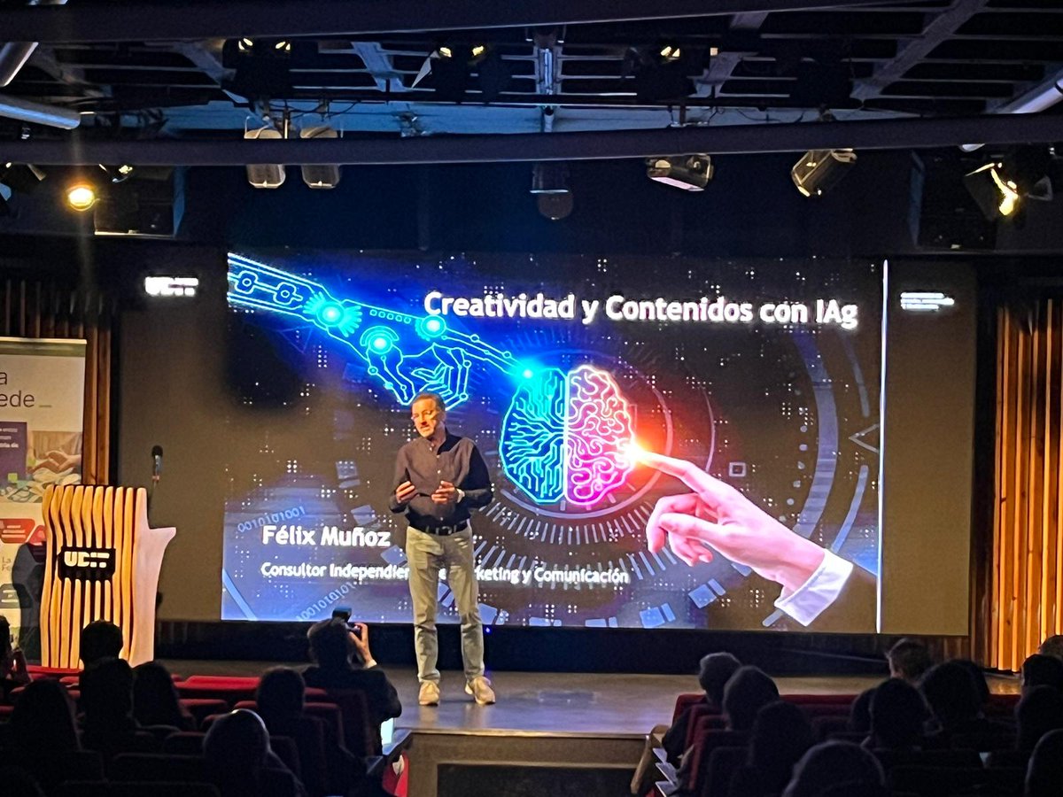 #ForoIAGFede
"Creatividad y contenidos con IAg" con
Felix Muñoz, consultor, profesor y experto en IA