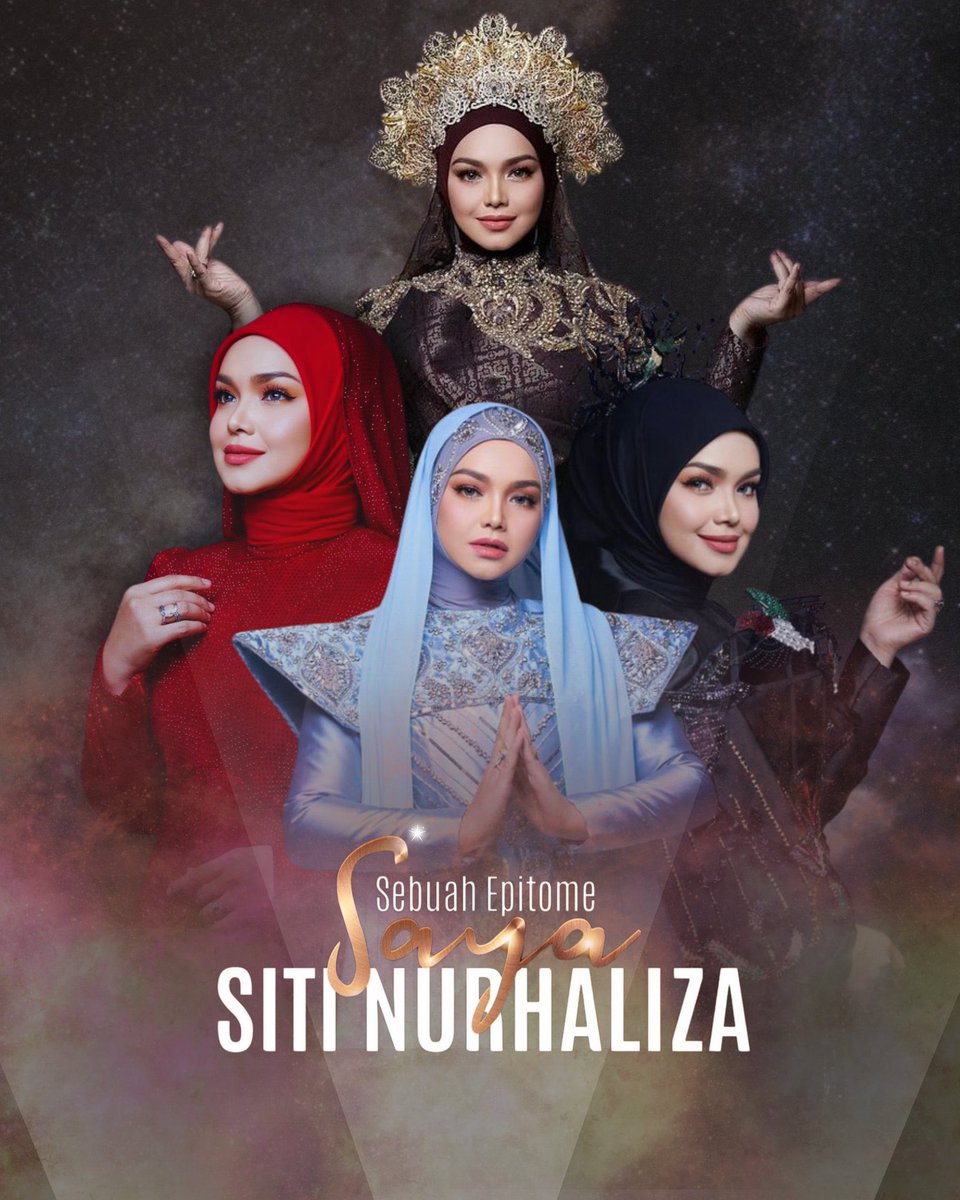 Sumpah x bole move on gambar Siti Nurhaliza ni.. dah macam sebuah movie epik gitu “Lagenda 4 Puteri” #sebuahepitomesayasitinurhaliza #sebuahepitome