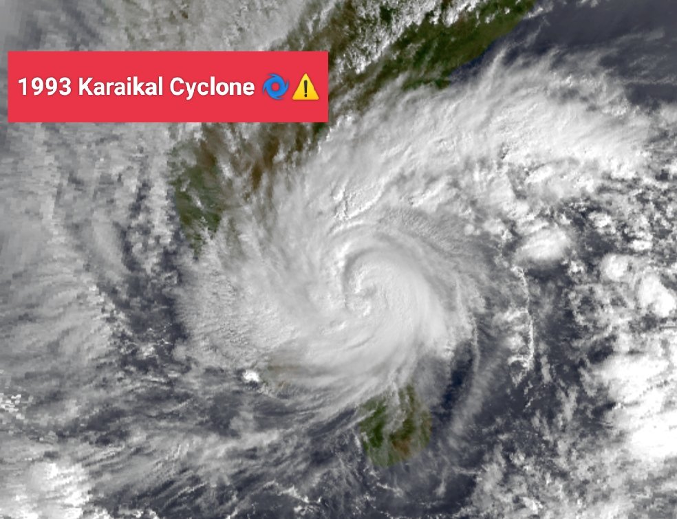 Powerful Cyclones to Make Landfall Over Tamilnadu 🌀⚠️ (Since 1970) 

1.1993 Karaikal Cyclone (ESCS)

2.Thane Cyclone 2011 (VSCS)

3.Gaja Cyclone 2018 (VSCS)

4.1977 Nagapattinam Cyclone (VSCS) 

5.1972 Tamilnadu Cyclone (VSCS) 

#TropicalCyclone #Climatology