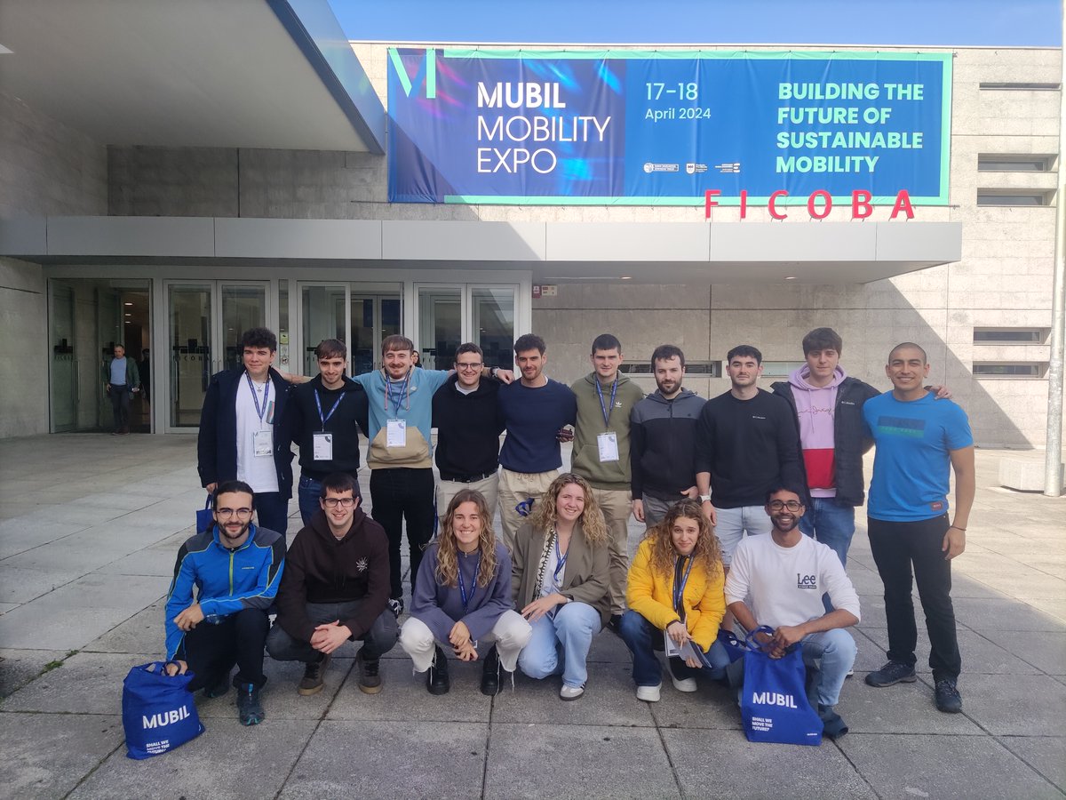 MU_masterEEP's tweet photo. Ayer tuvimos  ocasión de acudir a la feria FICOBA - MUBIL EXPO 2024 dedicada al sector  de la electro-movilidad en @FicobaFundazioa . Pudimos ver los últimos avances industriales y  de compartir experiencias con multitud de profesionales en el sector.  ¡Muy interesante! https://t.co/M0FbcJW5yi