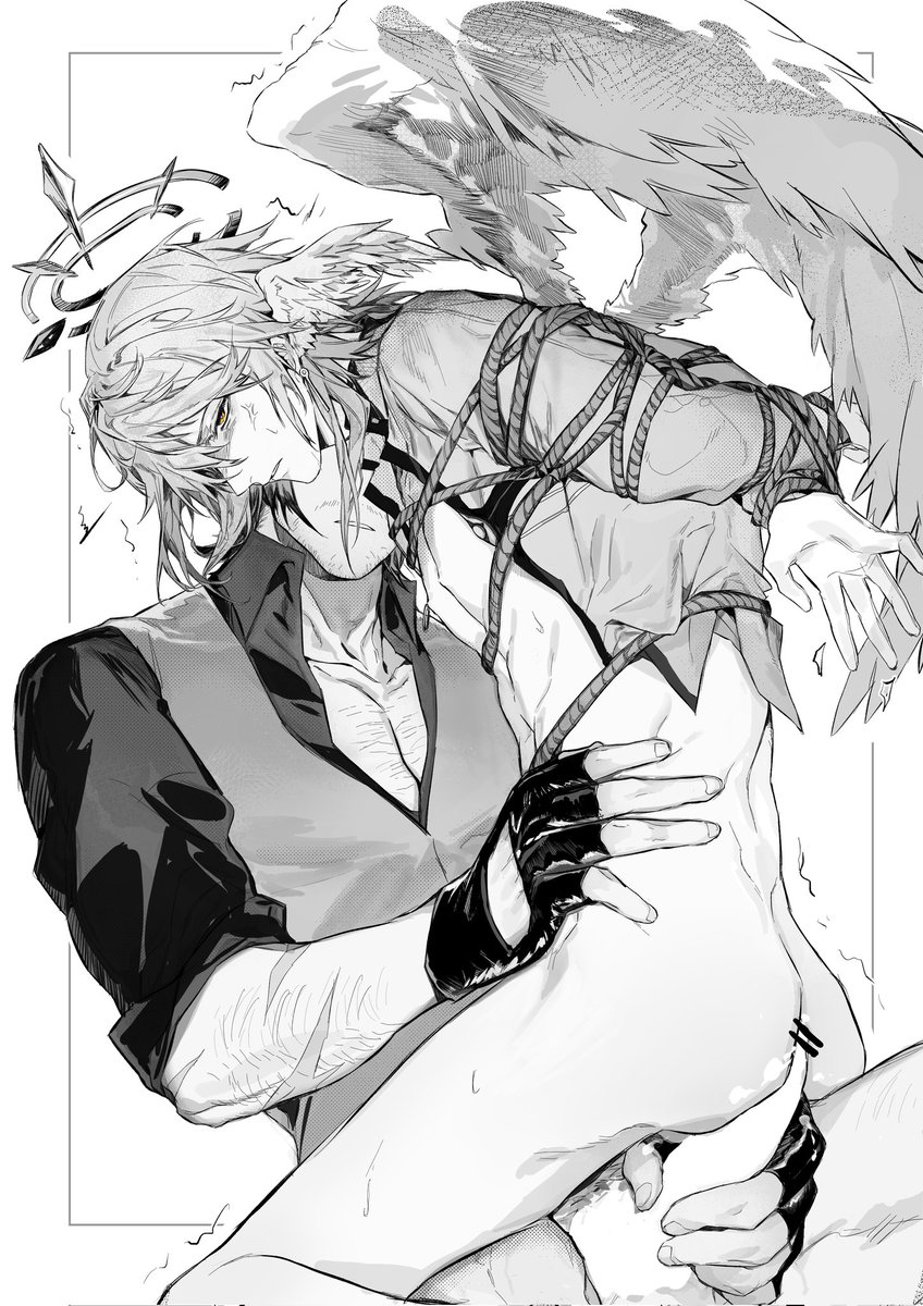 #Galladay  #Gallagher #SundayHSR 
"hold still, little bird."
3000fo thanks（1/3）(angel au/bondage)