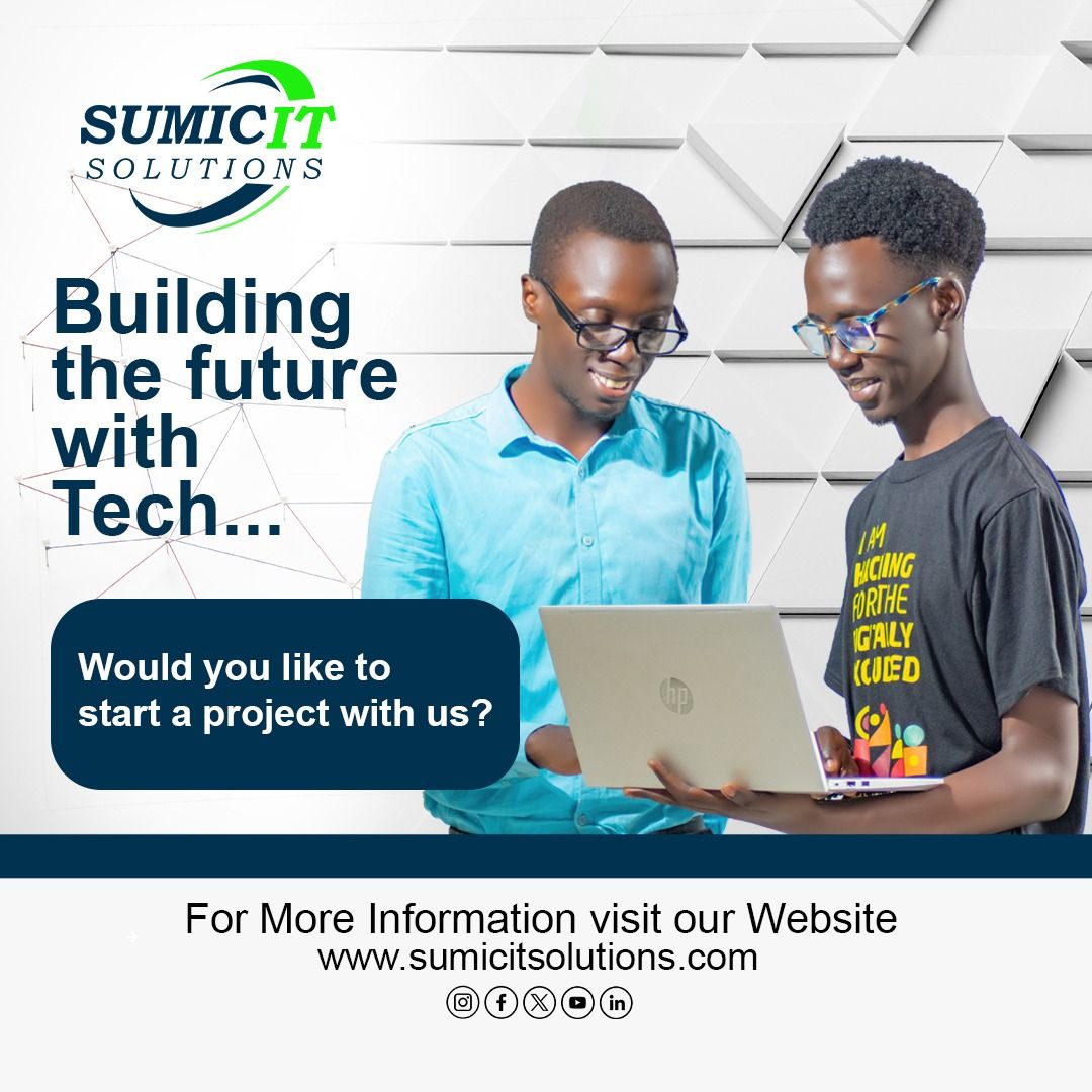🌟 Embrace the Future with Our Innovative Tech Solutions 🚀 Are you ready to build the future with cutting edge technology? Would you like to start a project with us? Contact us today to schedule a consultation and discover much about us #VisitSumic ↪️ sumicitsolutions.com