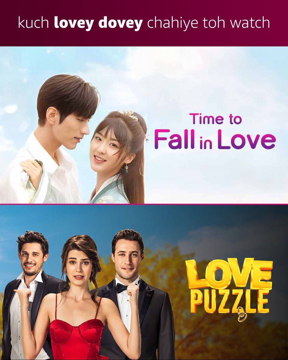 amazonMXPlayer's tweet photo. toh konsa show dekhne ka vichar hai? 🤔
#AmazonminiTV #CheerUp #WhenWeMeet #TimeToFallInLove #LovePuzzle #MarriageContract #OneMoreHappyEnding #BreakingDawn #TientsinMystic #StreamingNow https://t.co/WVOUOE1UFX