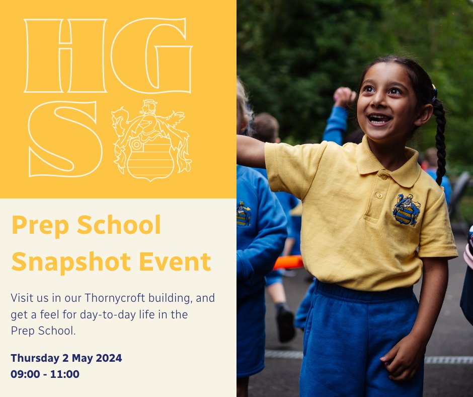 Immerse yourself in Prep School life at our Snapshot Event! 🎒 Meet our team, explore classrooms and facilities, and learn about admissions, co-curricular activities and more. 📚 We’ll also be on hand to answer any questions you may have. 🌟 Book here: forms.gle/bviKQCSkmQi8mc…