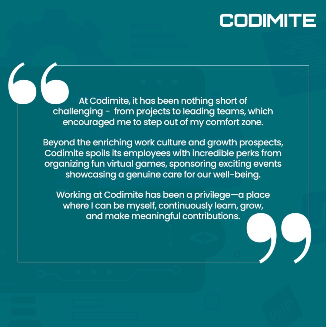 codimite's tweet photo. Say hello to Ashen! Hear his story and the experiences he gained throughout his journey at #Codimite.  

#EmployeeSpotlight #codimite #fyp #CodimiteJourney #foryou #srilanka #LifeAtCodimite #CareerGrowth #EmployeeTales #CompanyCulture https://t.co/ueP3neEsY7