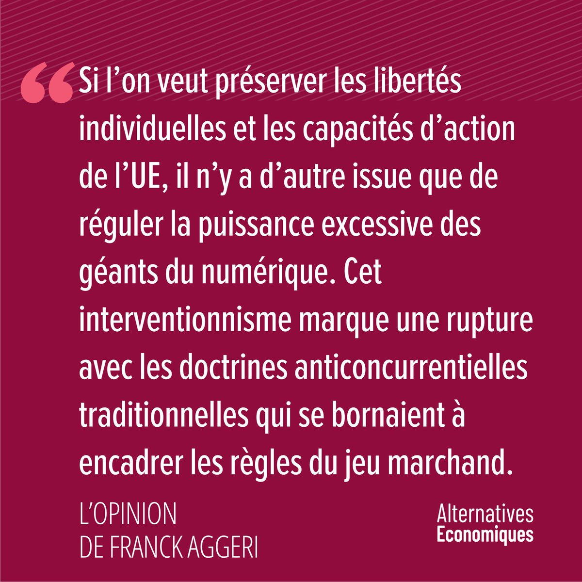 La Commission européenne s'attaque aux géants du numérique ➡️ altereco.media/nRX