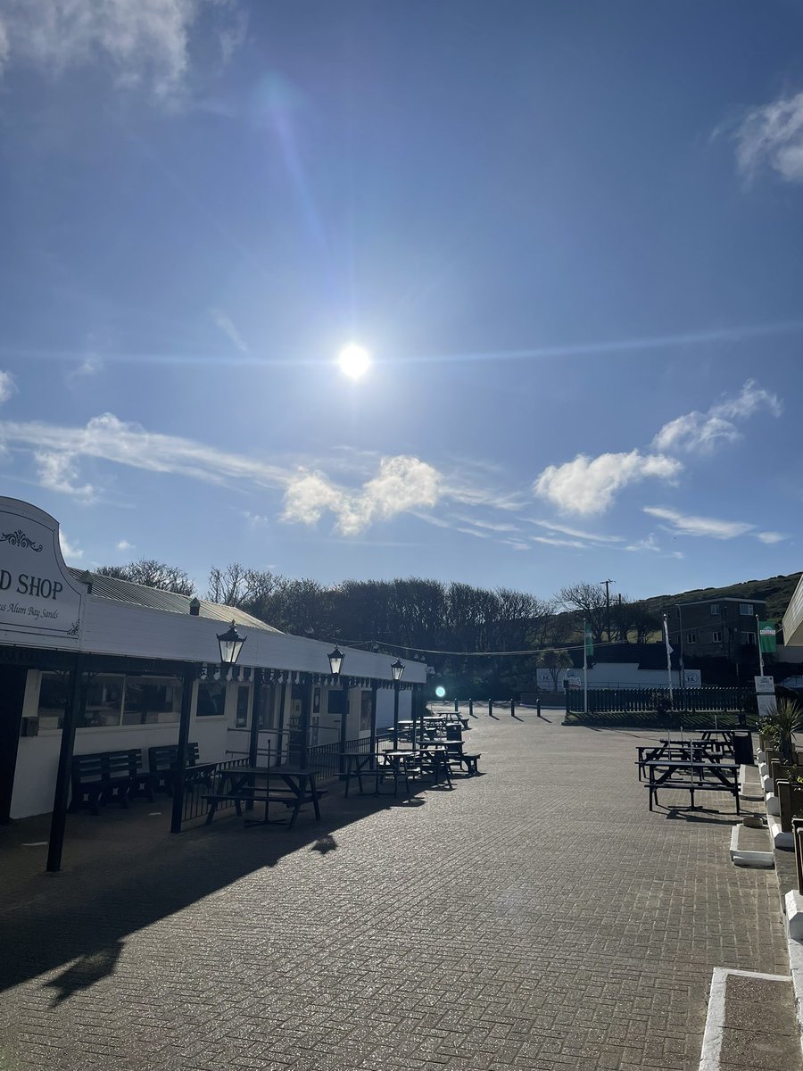 The shiny object in the sky has returned, googled it, apparently called the sun and it’s staying with us for a few days 😃 until it goes back to Lanzarote Chairlift from 10am To visit us here at The Needles please follow Alum Bay Old Road This is due to Island Roads closing