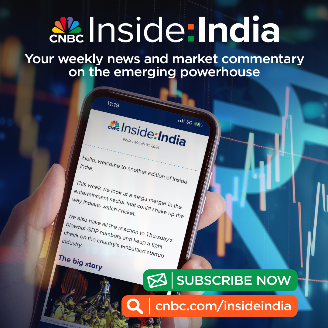 Today marks the launch of 'Inside India', the latest addition to CNBC's comprehensive list of newsletters. Serving as a guide through India's markets, it will provide key analysis and the most up-to-date information on one of the fastest-growing economies in the world.…