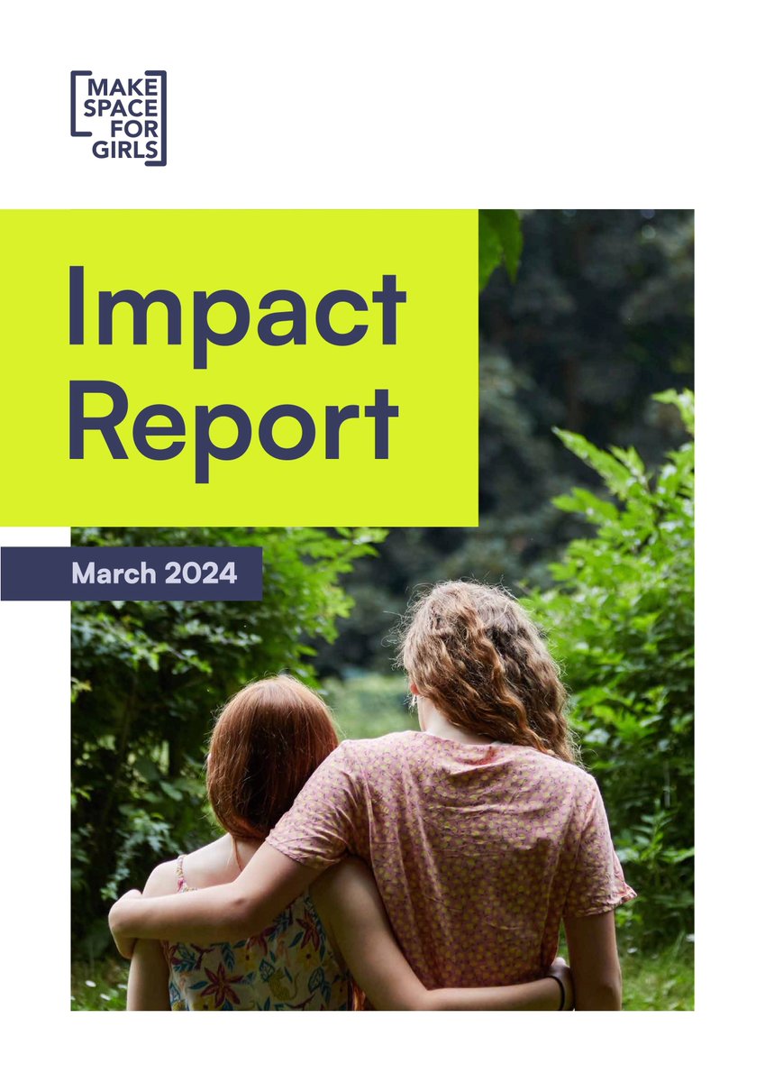 Today we're launching our Impact Report for 2023 - what we've been up to last year and how we think it is making a difference. You can read more about all of this and download the full report here: makespaceforgirls.co.uk/blog/impact-re…