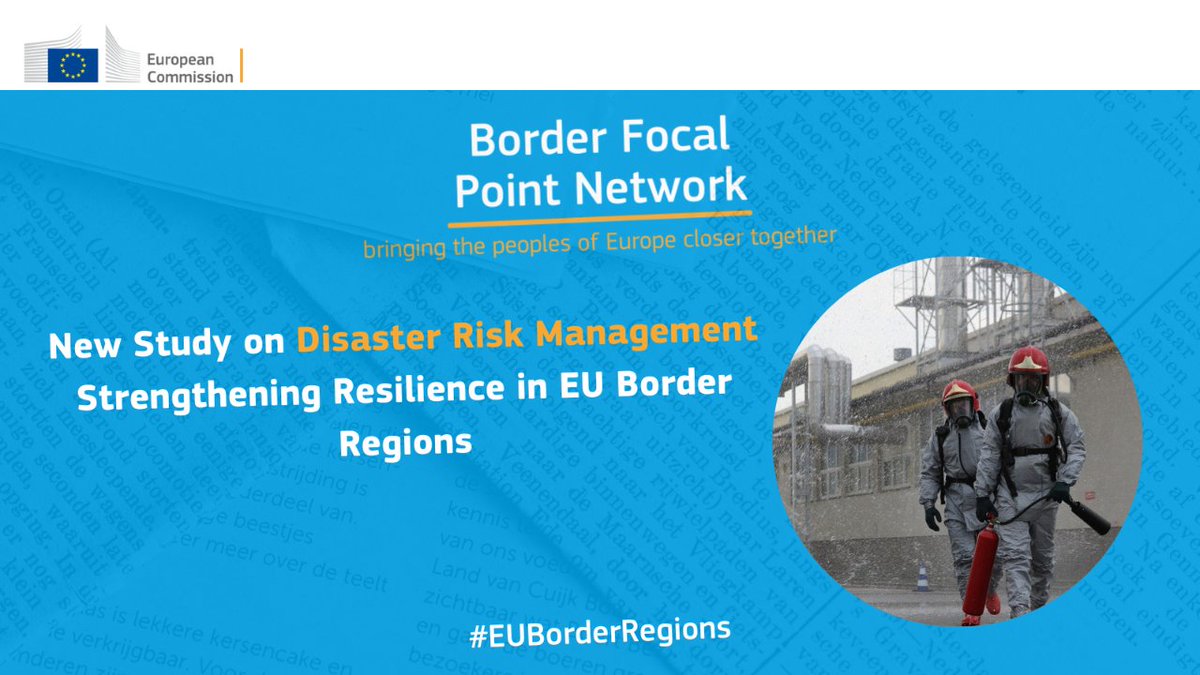 🧰 Dive into the latest study on Disaster Risk Management in #EUBorderRegions by the @EU_Commission. The study has four objectives: 1️⃣ Identification of risks 2️⃣ Assessment of tools and agreements 3️⃣ Gap analysis 4️⃣ Good practices Read more: futurium.ec.europa.eu/en/border-foca…