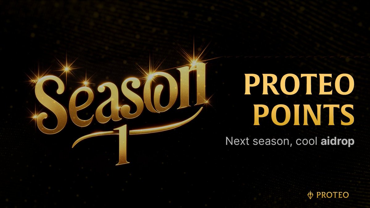 As we close out Season 0 of Proteo Points, you've seen where you stand in the rankings—a key to unlocking Real Yield. 🚀 🗓️On the 25th, we reset the points and dive into Season 1 with a twist: an airdrop that’s sure to delight many of you! 😉More details tomorrow! #airdrop