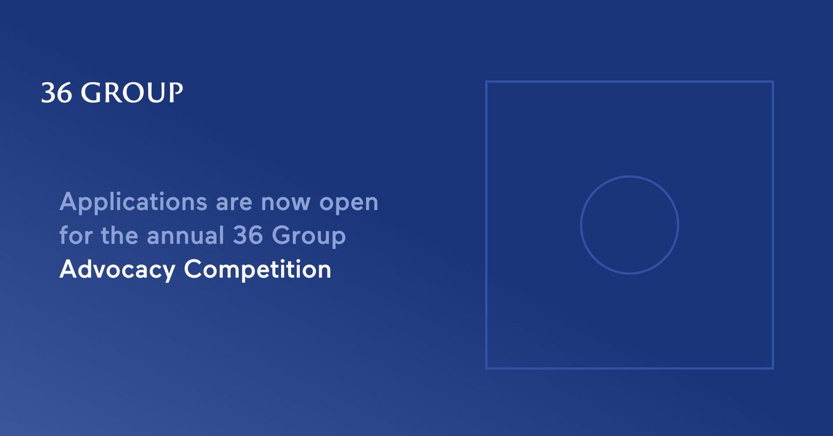 We're thrilled to announce The Advocacy Competition is back, and accepting applications for 2024. The top 10 successful candidates will secure a one-week mini-pupillage at The 36 Group. For more information, application materials and how to apply, visit: lnkd.in/eFW4nqCe