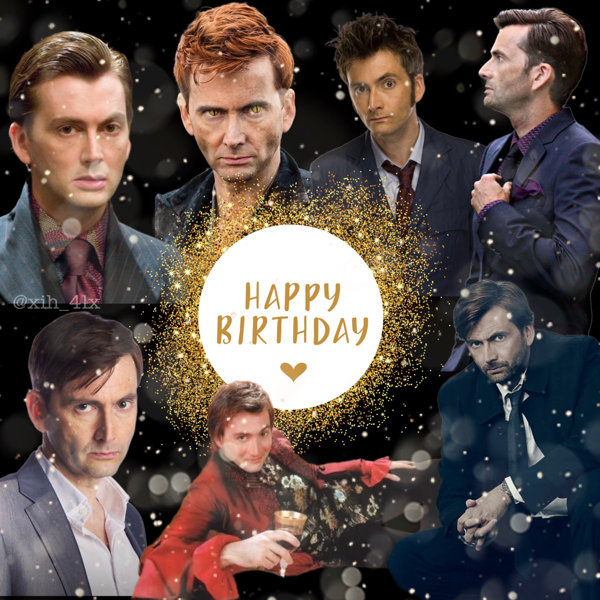 Happy birthday to the one and only #DavidTennant! The ultimate Doctor™️, the cuntiest demon Crowley, the grumpiest DI Alec Hardy, the scariest mind controller Kilgrave, the blue eyed Casanova and so many more!

I wish you the best birthday ever because you deserve the world!