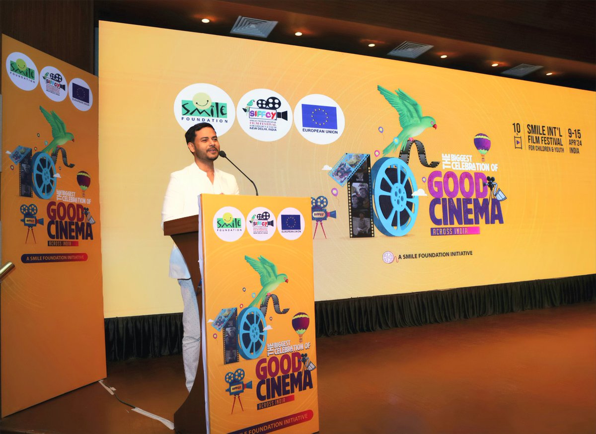 I wud like to show my heartfelt gratitude towards each member of @smilefoundation @siffcy Family,Filmmakers,Jurors, Partners,Supporters & the beautiful children for their active participation at #SIFFCY2024 their support to make 10th edition a huge success 🙏🏼 THANK YOU ALL ❤️