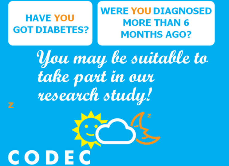 Are you a morning or evening person? The CODEC research study is looking at whether this can affect diabetes. For further information, visit: forms.office.com/e/b1k7eGXzBj