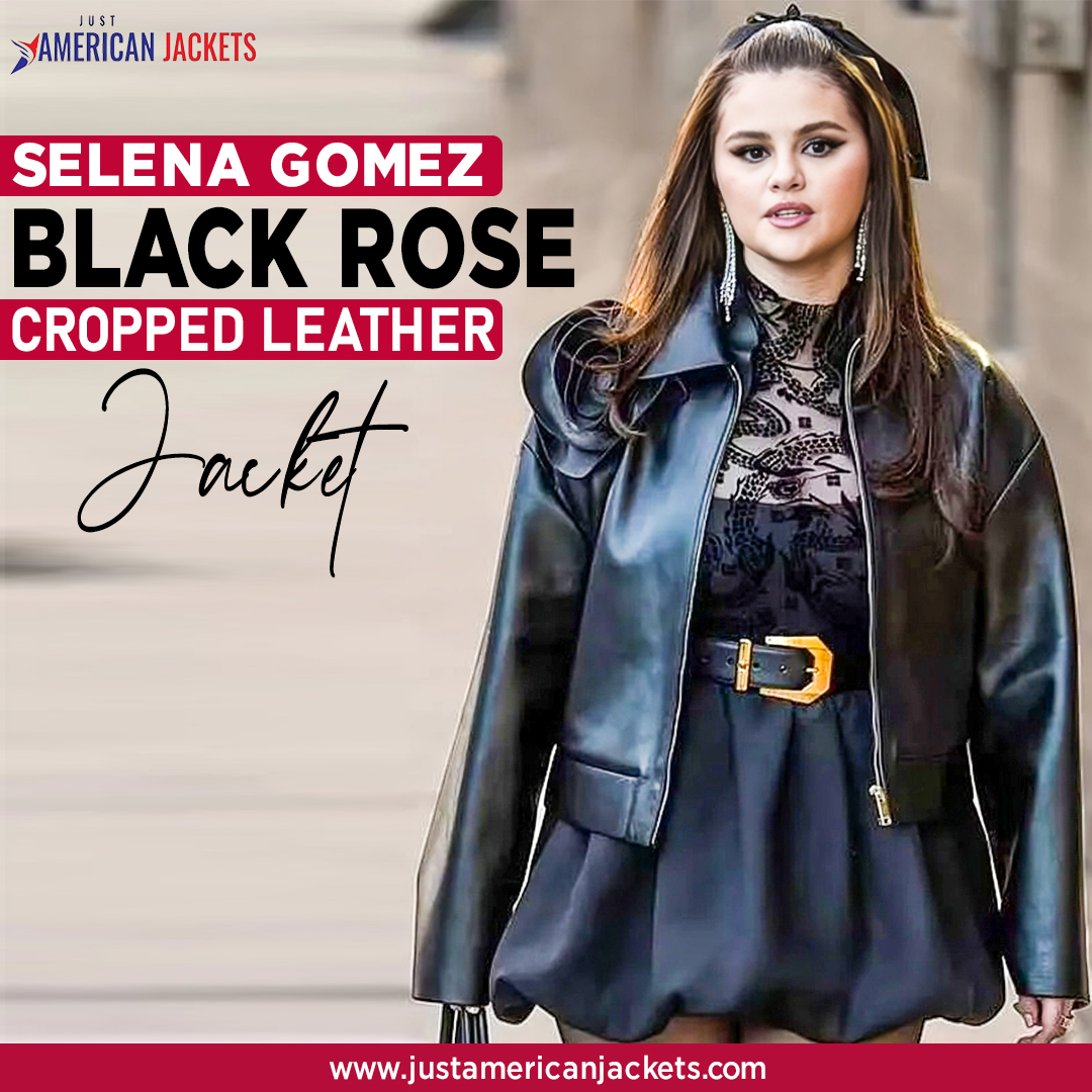 justamericanja1's tweet image. Selena Gomez Black Rose Cropped Leather Jacket
Buy Now:shorturl.at/dgyH6
#SelenaGomez #leatherjacket #croppedjacket #celebrityfashion #winteroutfit #winterjacket