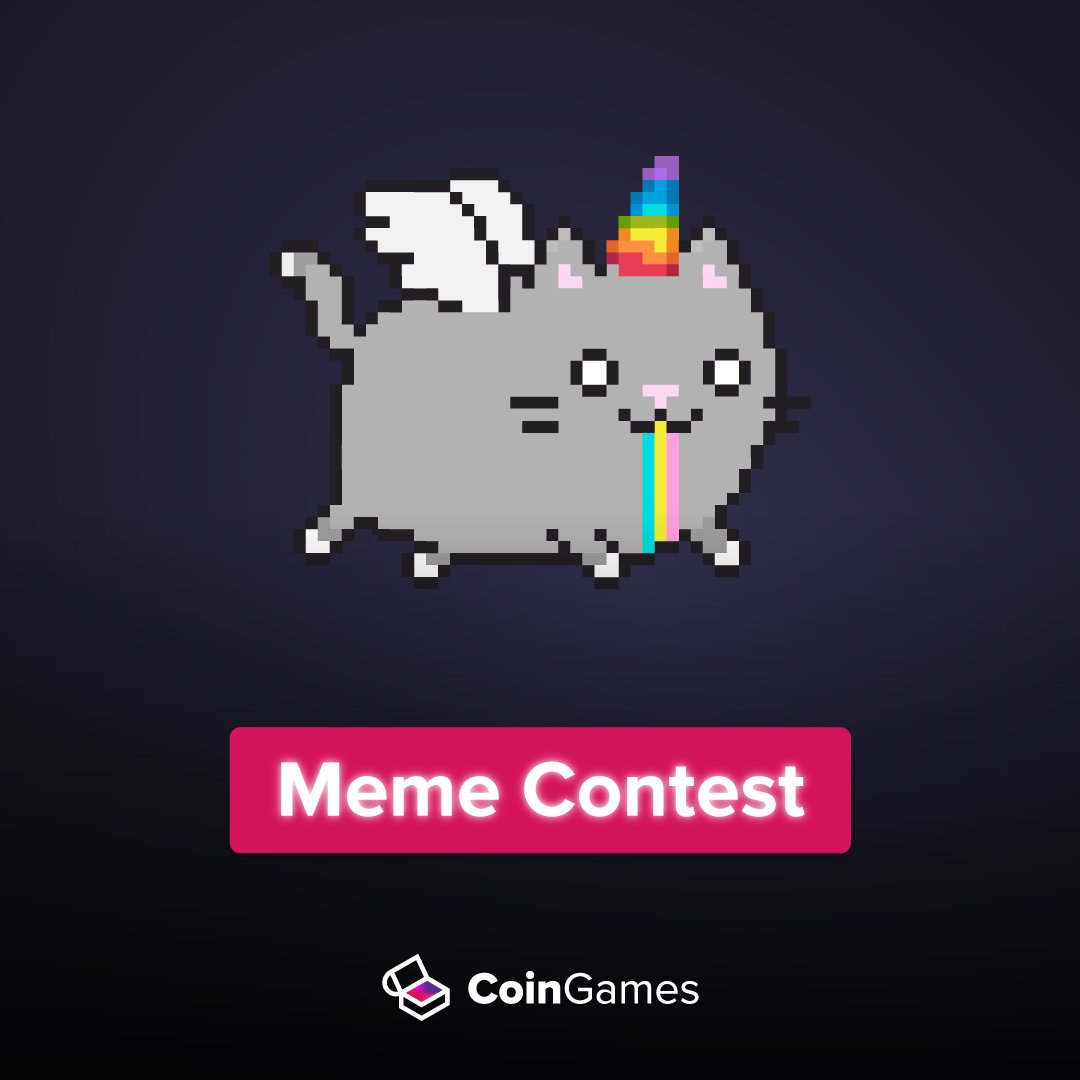 📢 MEME COMPETITION 👇Rules: 1) Create a Coingames Meme with the hashtag #web3community 🤳 2) Follow @CoinGames_Offic ✅ 3) Tag 2 Crypto influencers🚀 Prize: $20 in #DEGA ⏰24h 👉 1 Winner! The prize will be directly credited to your CoinGames account with thrilling