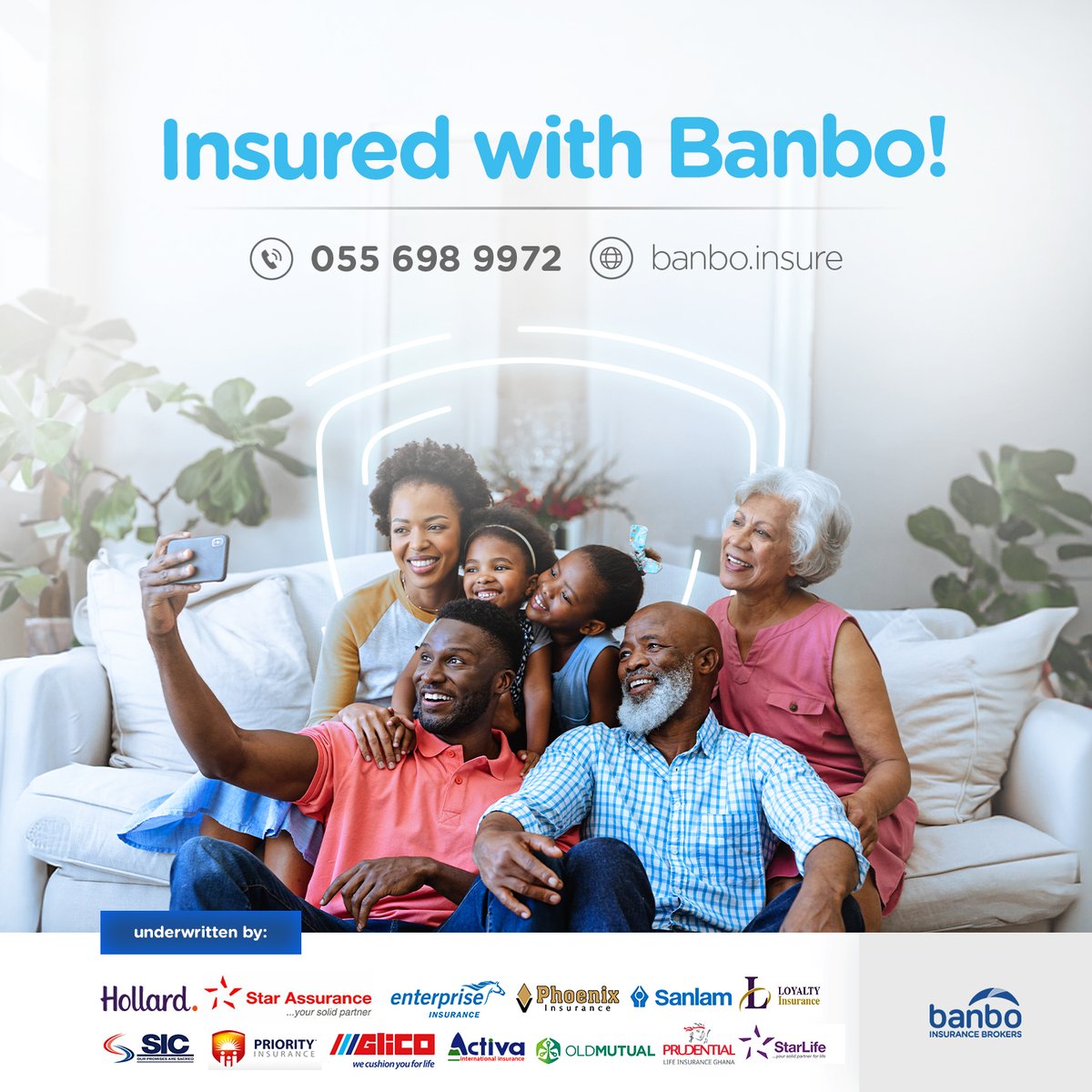 Insurance provides the peace of mind you need to focus on the things that matter the most!

Get insured with Banbo

#ChooseBanbo #WeGiveUMore #InsuranceGhana #Insurance #InsuranceBrokersGh #InsuranceBrokers #InsuranceAdvisor #MoreThanInsurance #InsuranceTechnology #InsurTech