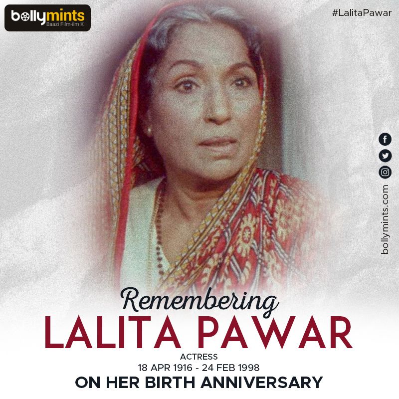 Remembering Actress #LalitaPawar Ji On Her #BirthAnniversary !