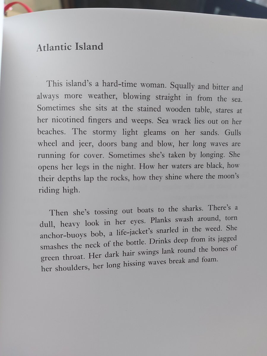 I really enjoyed this conversation last night @BlackwellsMcr . Hearing @sineadgleeson read from the opening of her wonderful book made me think of this poem by Kerry Hardie - 'The island's a hard-time woman'. In 'Hagstone' 'the headland resembles a woman from an old island myth'!