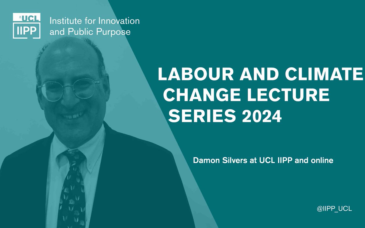 7️⃣ days to go!🗓️

We kick off our Labour & Climate Change Series by Prof. @DamonSilvers on the 25th of April.

Register for the first lecture on “The Labour Movement, the State & Climate Change: What Must be Done to Prevent Catastrophe” in-person/online ➡️ ucl.ac.uk/bartlett/publi…