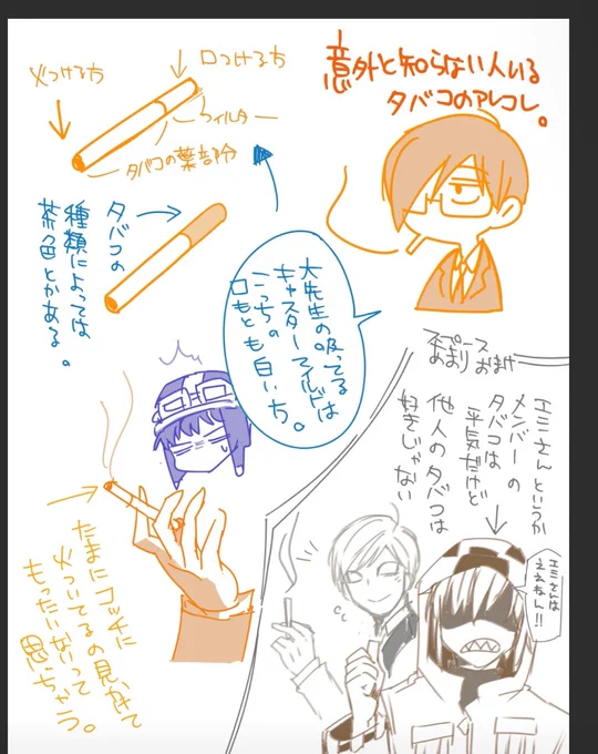 タバコ吸えないor検索出来ない年齢層絵描きさん向け
意外とd!イラストで見かけた間違い🤔 