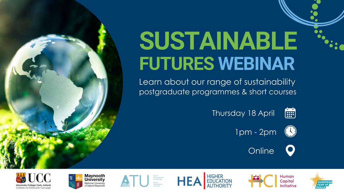 🔊TODAY: Sustainable Futures Courses Information Webinar at 1pm 🌱

Hear about our courses including #MicroCredentials on topics such as sustainability, climate change, systems thinking, sustainable business, the natural environment, and more.

Join:
tinyurl.com/6pnkd292