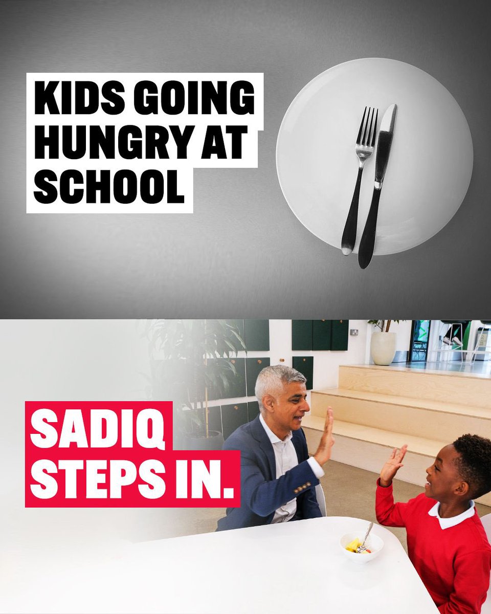 As a parent, what would you do if you saw your children's friends go hungry? The contract between your mayoral candidates couldn't be clearer: 🌹@SadiqKhan promises free school meals for every primary school child 🔷 His Tory opponent would scrap it 🗳️ Vote Labour 2 May 🌹🌹🌹