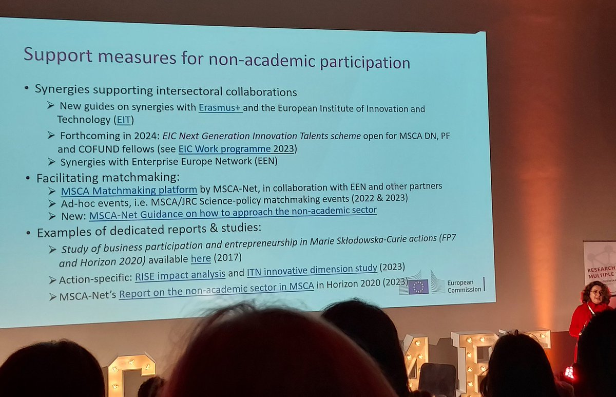 Non-academic participación through #MSCA 👇🏼 #MSCA2024BE