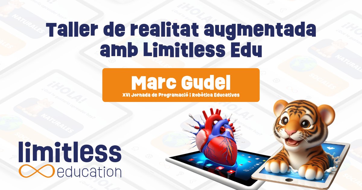 ¿Quieres conocer el poder de la realidad aumentada en primera persona? 😃 Te invitamos a acudir al taller práctico impartido por @Marc_Gudel en las XVI Jornada de Programació i Robòtica Educatives. 📅 25 de mayo 🕘13:00 a 14:30 📍 @citilab 👉projectes.xtec.cat/pensament-comp… #JPRE24