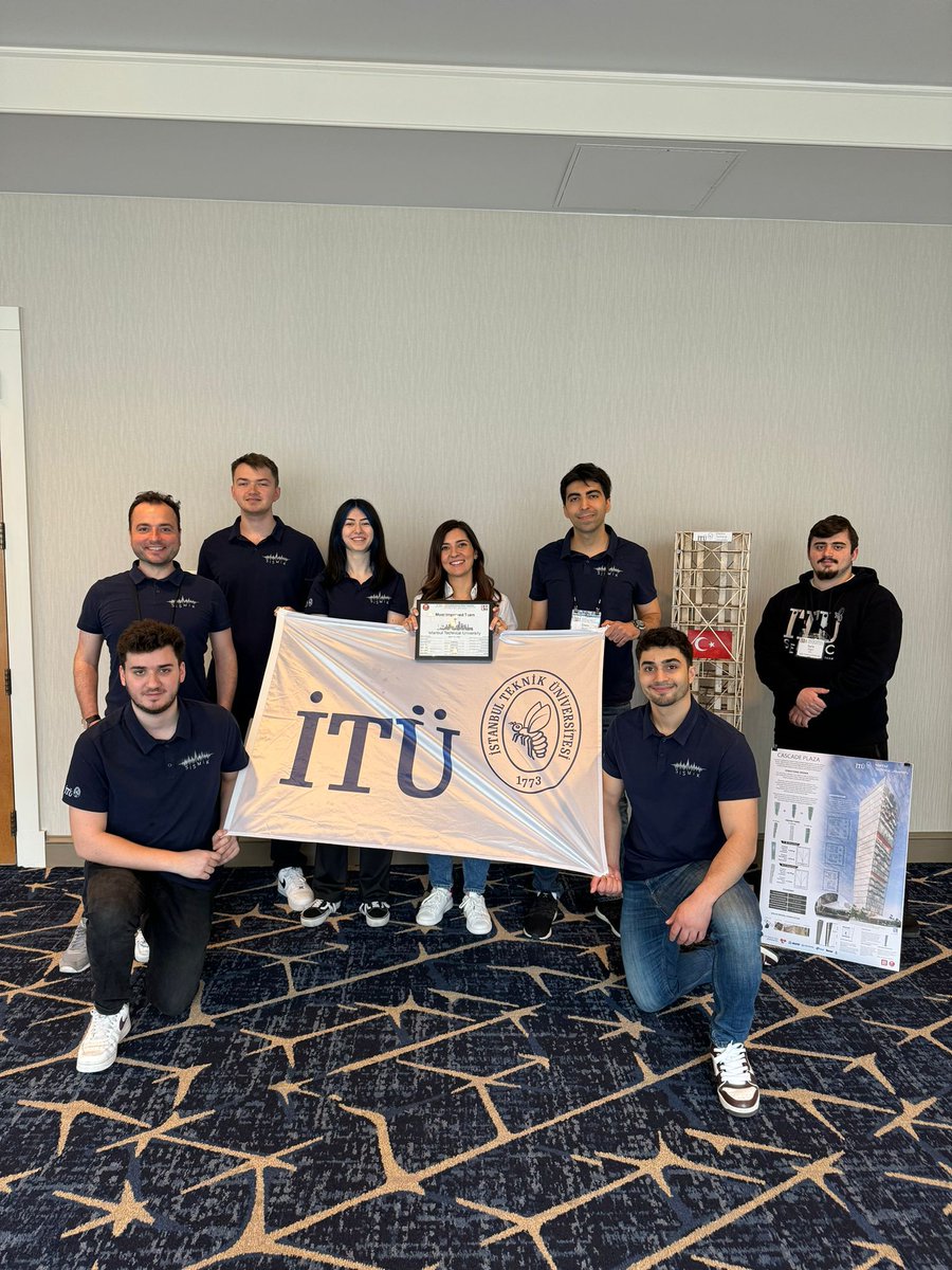 ITU Seismic Team won the “Most Improved Team” award at the prestigious Earthquake Engineering Research Institute (EERI) Seismic Design Competition 2024. 🏗️🏆 Wishing them continuing success! 🐝👏 @EERI_tweets @HDNER #ITUisProud 🔗 hurriyetdailynews.com/turkish-univer…