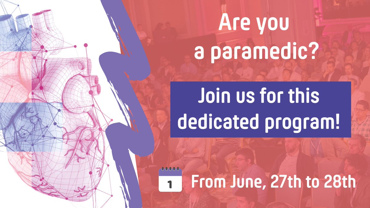 Are you a paramedic? Don’t miss the chance to join us in Nice from Thursday, June 27th to Friday, June 28th for a dedicated program! Be there to sharpen your skills in interventional cardiology through exciting sessions with live cases & outstanding presentations! Check out…