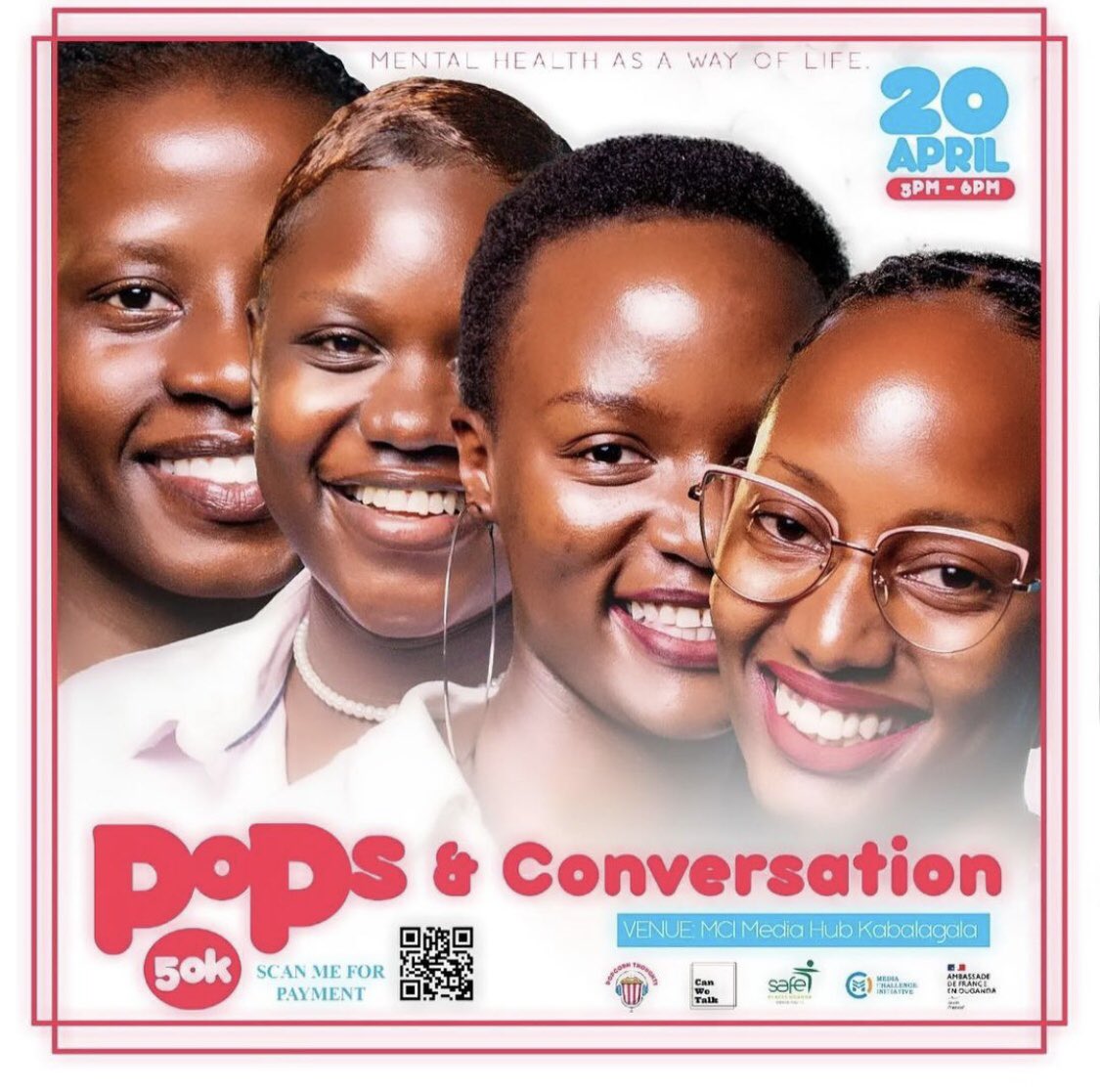 We can’t wait to have an enlightening conversation this Saturday at 3pm at the PopCorn Thoughts Podcast Live Show. 

Come through and let’s share our experiences, and empower each other to embrace mental health as a way of life.

#canwetalkug #conversationsworthhaving