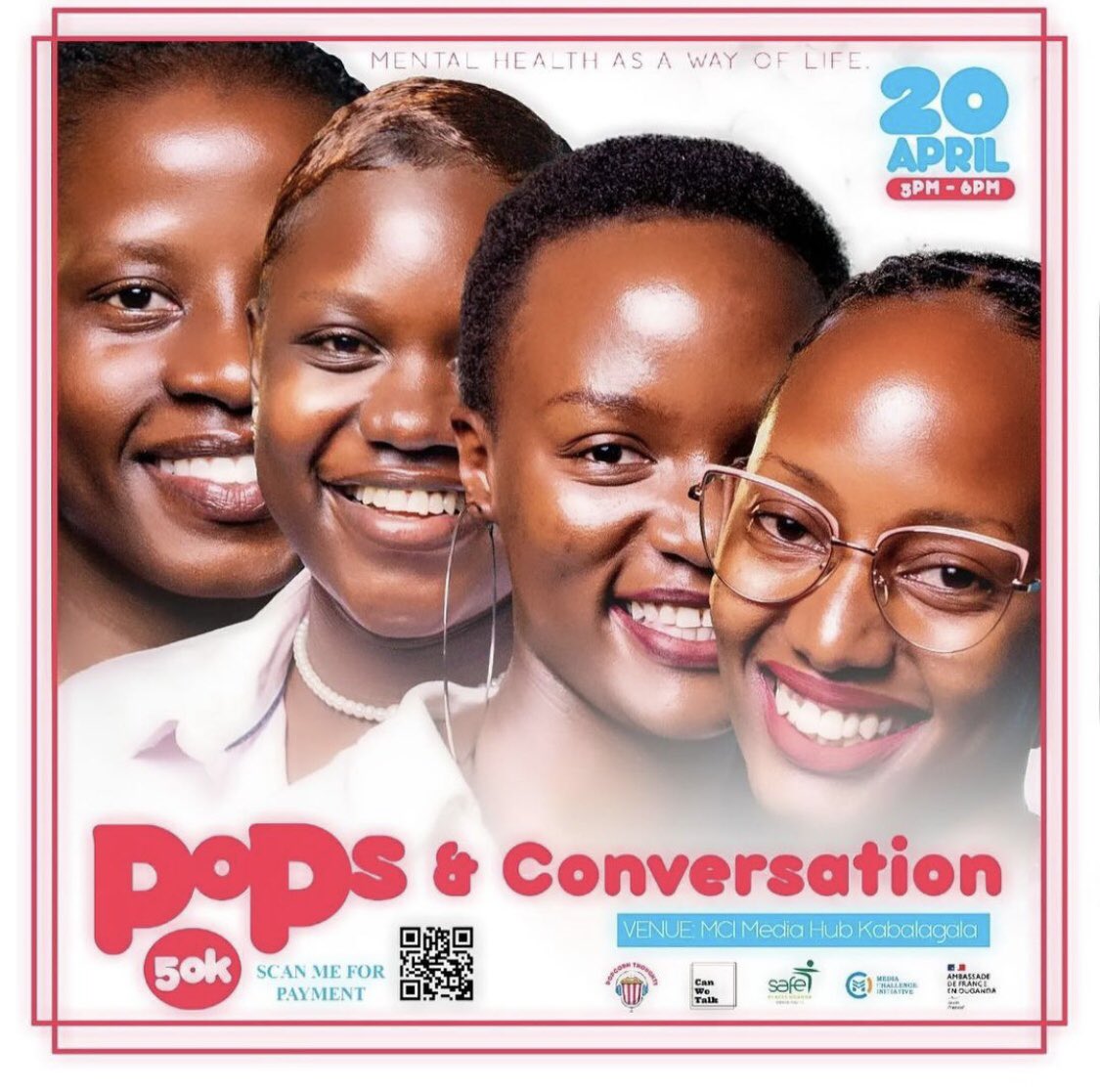 We can’t wait to have an enlightening conversation this Saturday at 3pm at the PopCorn Thoughts Podcast Live Show. Come through and let’s share our experiences, and empower each other to embrace mental health as a way of life. #canwetalkug #conversationsworthhaving