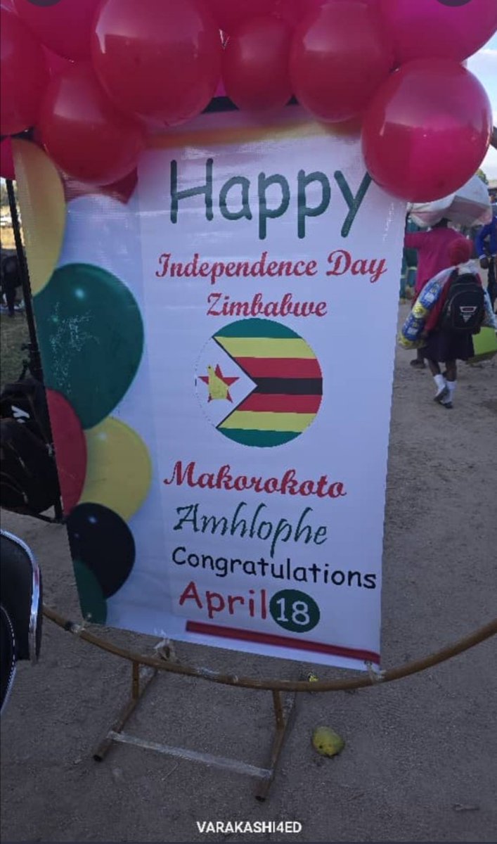 Happy Birthday Zimbabwe @44 🇿🇼.
@ChibayaCCC 
@JonesMusara 
@dereckgoto 
@snowballOfficia 
@cdehombarume @2023edpfee 
@KudaMkono 
@ChaibvaG 
@NdunaDexter1 
@ChimhamhaZw 
@TAMBAOGA1906 
@Haru62273723 
@pardon mangwende