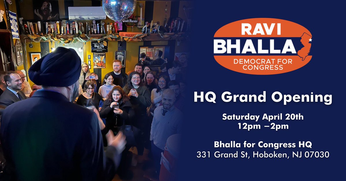 There’s only one anti-machine candidate in the race for #NJ08. I hope to see you all on Saturday!

secure.ngpvan.com/3ApqdXXL1kqCD-…