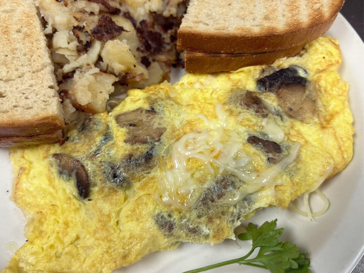 Our breakfast special this weekend is a Wild Mushroom and Brie Omelet! Enjoy one of our famous three egg omelets made to order with a melange of freshly sliced mushrooms and melted Brie cheese.  #breakfastspecial #weekendspecial #breakfast #jakeseatery #richboropa #newtownpa