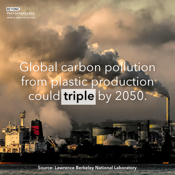 Plastic production around the world is a large and growing source of emissions and pollution. This new report from @BerkeleyLab offers a transparent view of the consequences of inaction. #ClimateAction #PeopleOverPollution beyondpetrochemicals.org/news/press-rel…