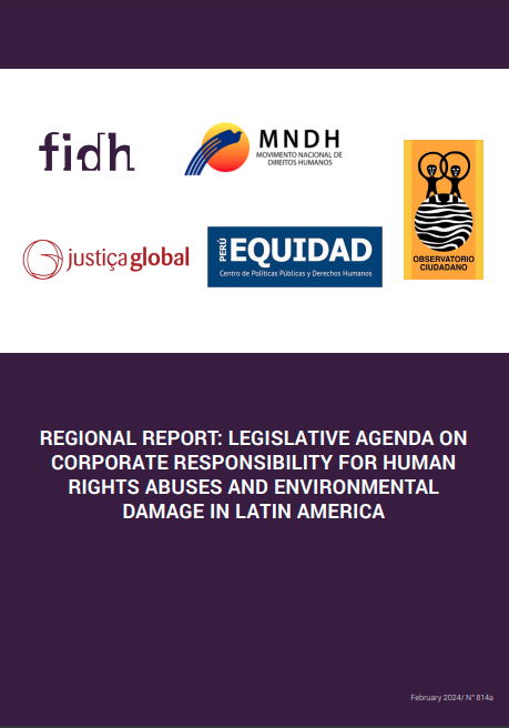 FIDH + 4 of its members just launched a regional report on corporate human rights & environmental responsibility in Latin America! A consultative publication analysing legislative proposals & providing recommendations for strong regulation on the matter. 📔fidh.org/en/issues/busi…