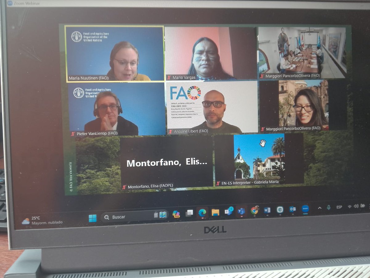 Our founder Mario Vargas Shakaim #Shuar #Amazon about to give an intervention on #Indigenous led #EO tools at @FAO webinar 'Forests & trees building resilience: Concepts & cases from  #LAC' bit.ly/3VBbfT0 @Marggiori94 @DMastracci